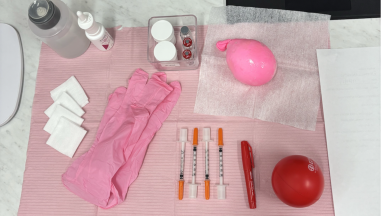 Setup of a botox treatment at L&P